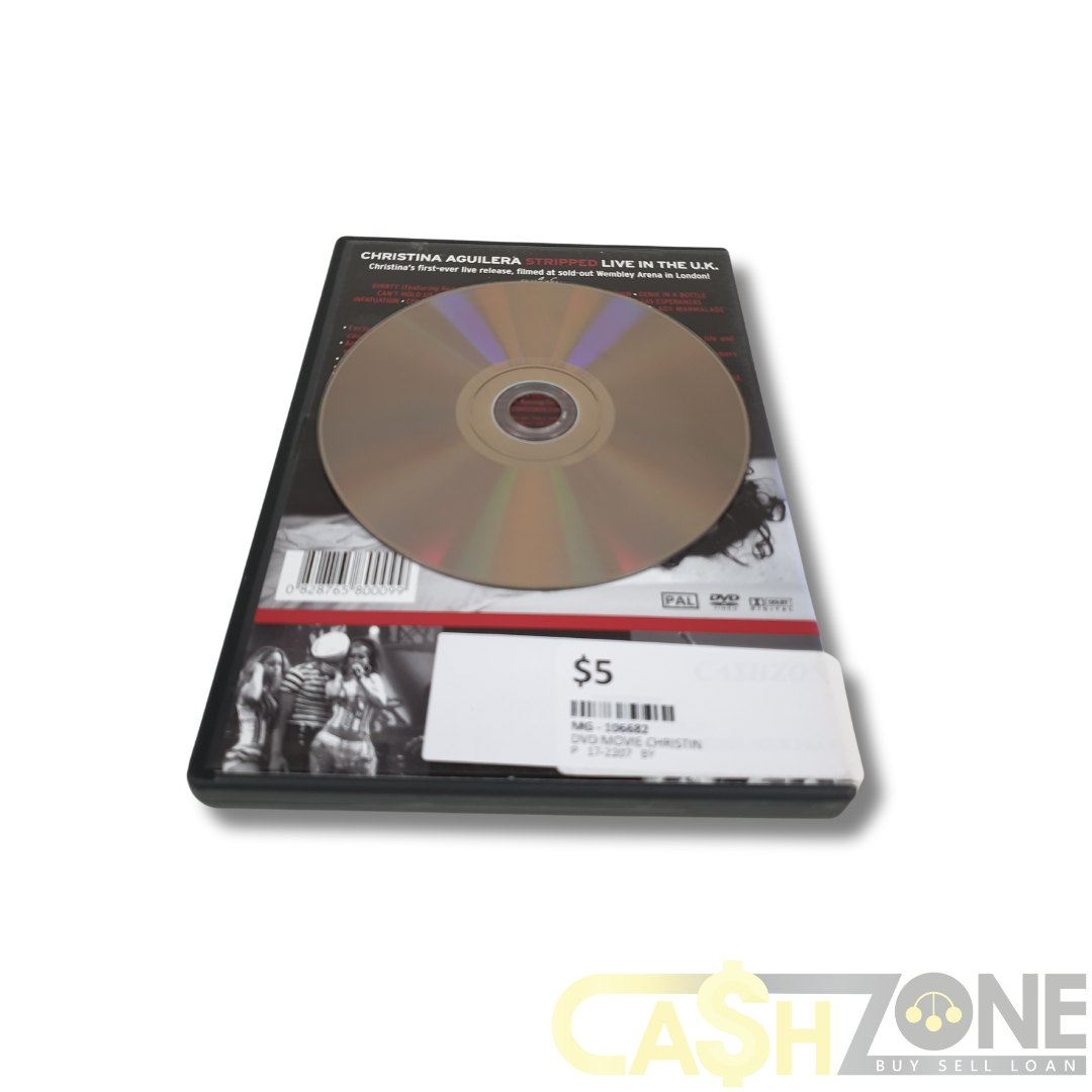Christine Aguilera Stripped Live In The U.K DVD