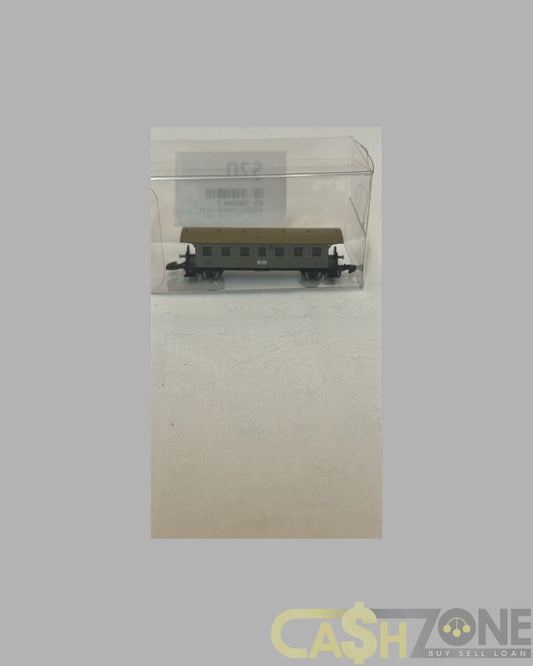 MODEL TRAIN IN PLASTIC DISPLAY BOX BROWN