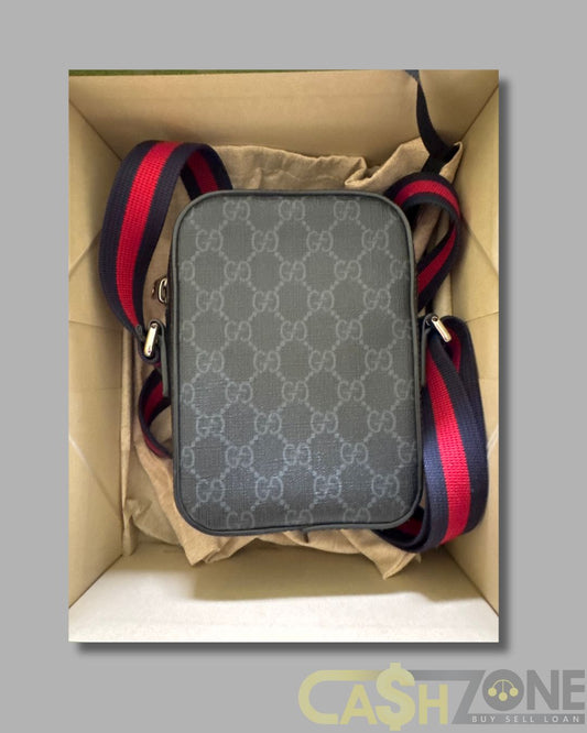 Gucci GG Canvas Black Messenger Bag – Model 9355-995