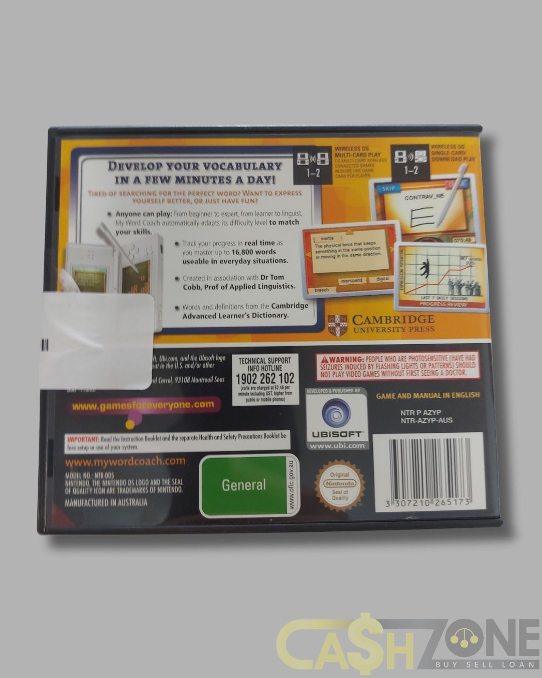 My Word Coach Nintendo DS Game