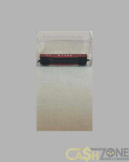MODEL TRAIN IN PLASTIC DISPLAY BOX BURLINGTON