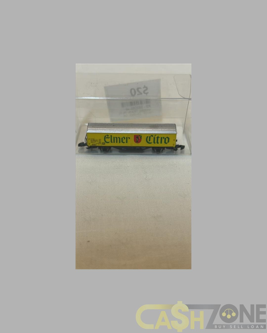 MODEL TRAIN IN PLASTIC DISPLAY BOX ELMER CITRO