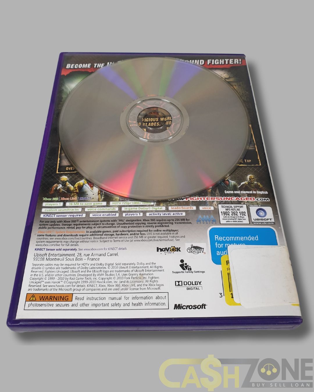 Fighters Uncaged Xbox 360 Game PAL