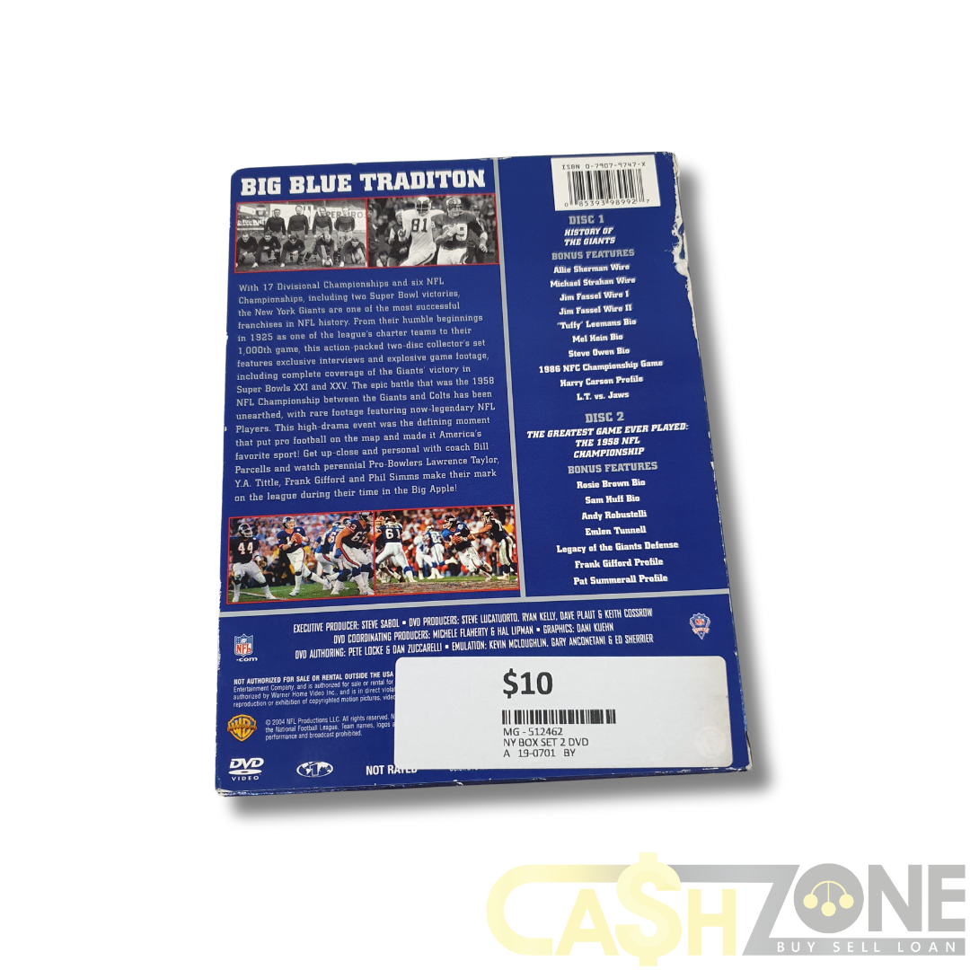 The Complete History Of The New York Giants DVD Movie