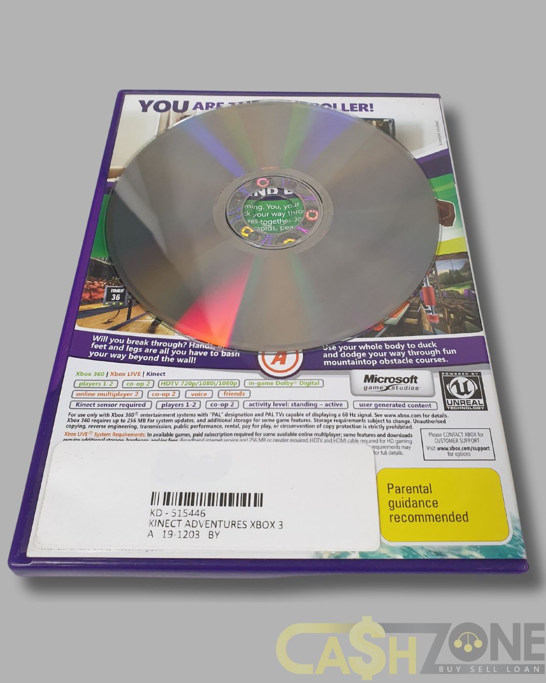 Kinect Adventures! Xbox 360 Game PAL