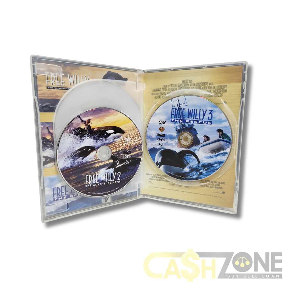 Free Willy 1, 2 & 3 DVD Movie