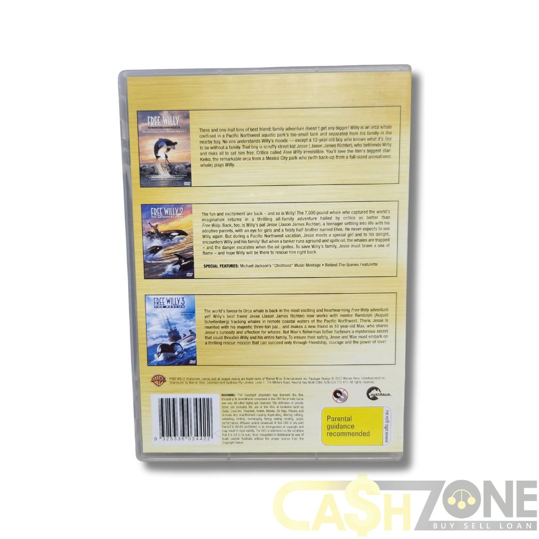 Free Willy 1, 2 & 3 DVD Movie