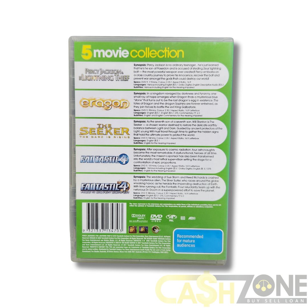 5 Movie Collection DVD Movie Pack
