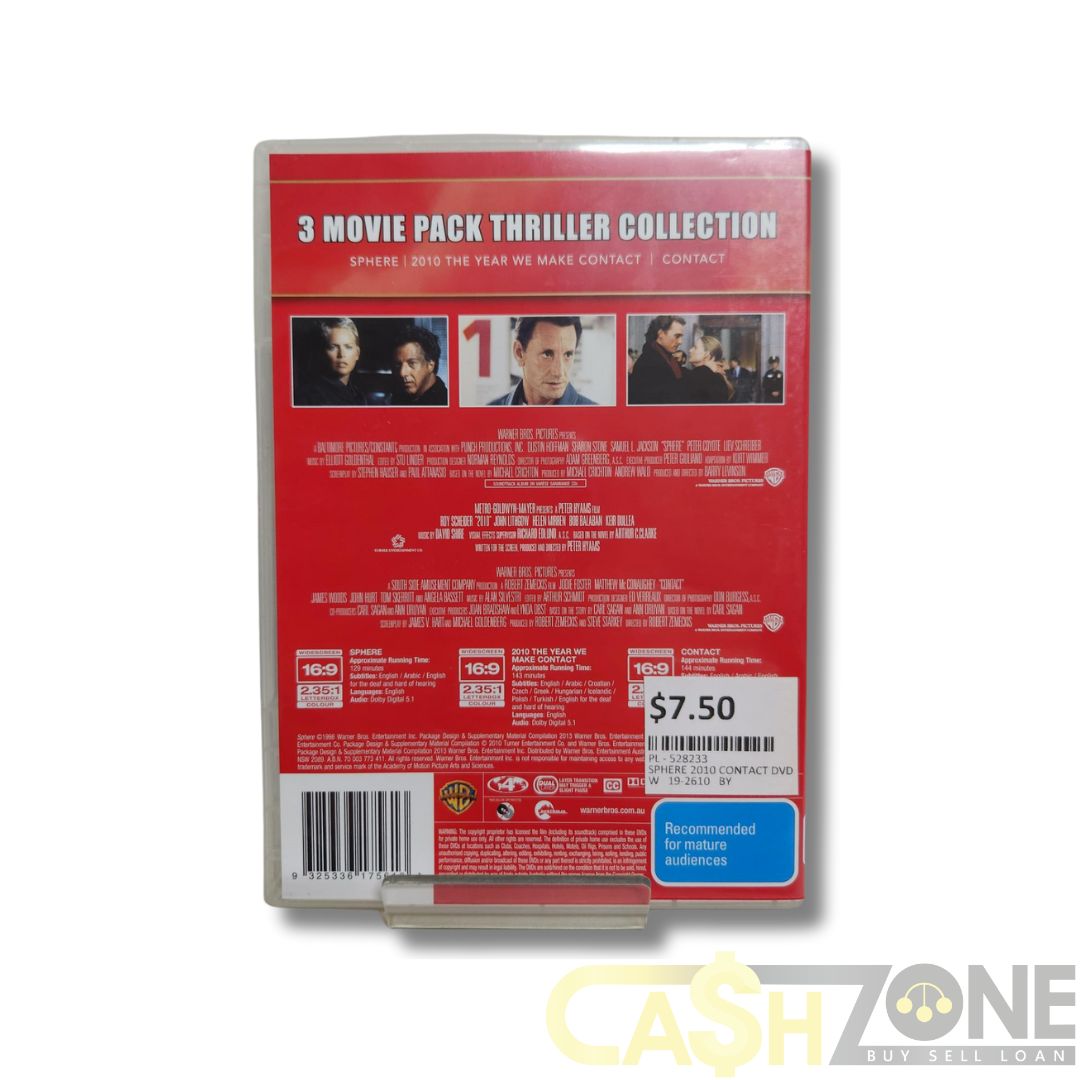 3 Sci-Fi Thriller Movie DVD Pack
