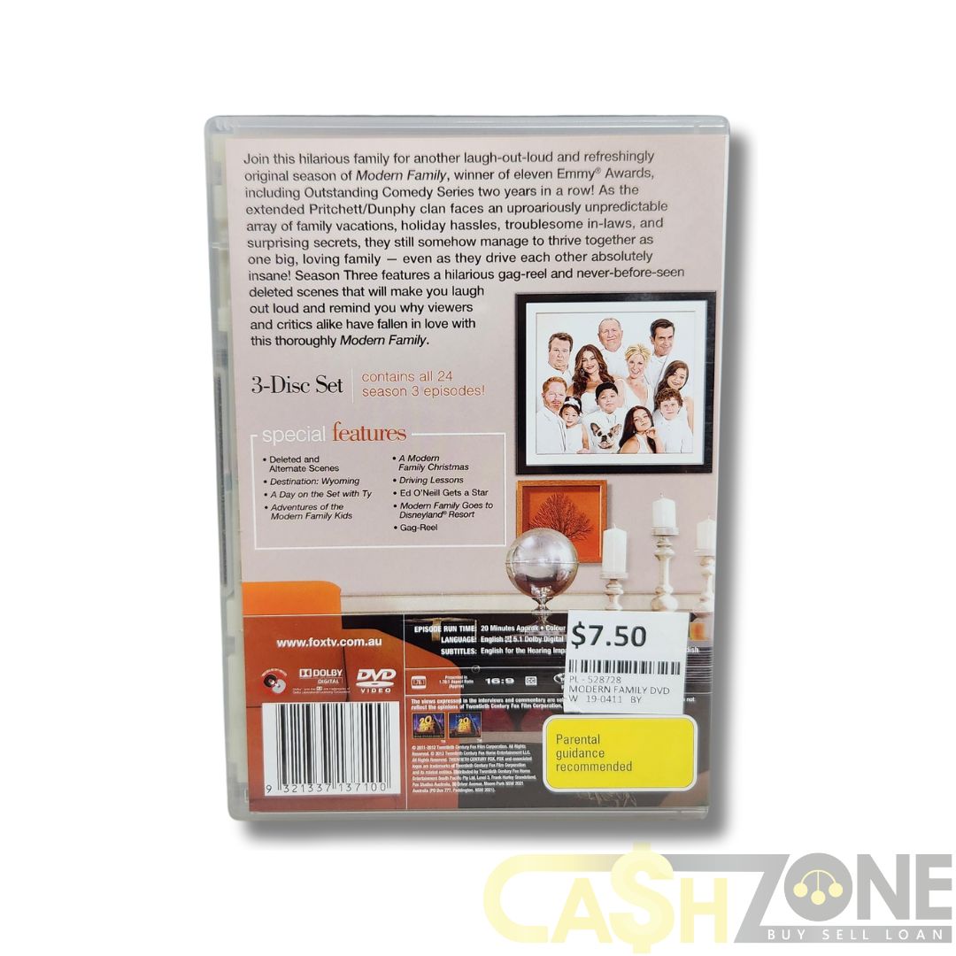 Modern Family Complete Third Season DVD Tv Series