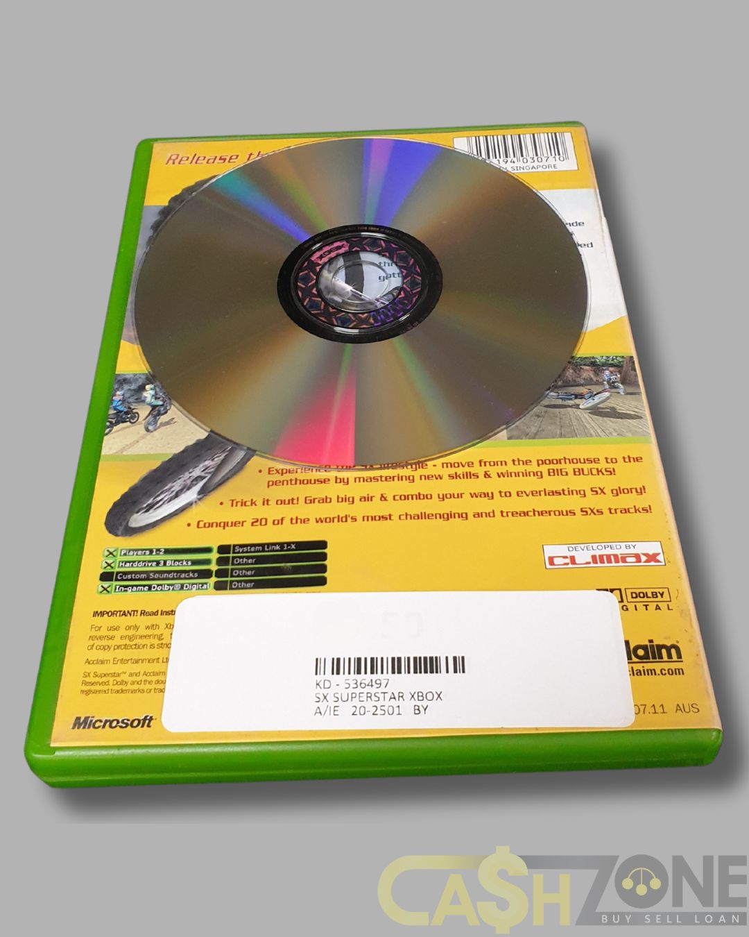 SX Superstar Xbox Game PAL Version