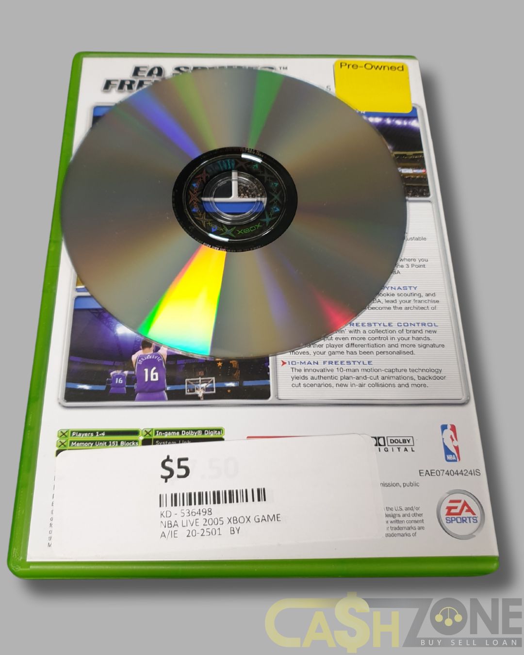 NBA Live 2005 Xbox Game PAL