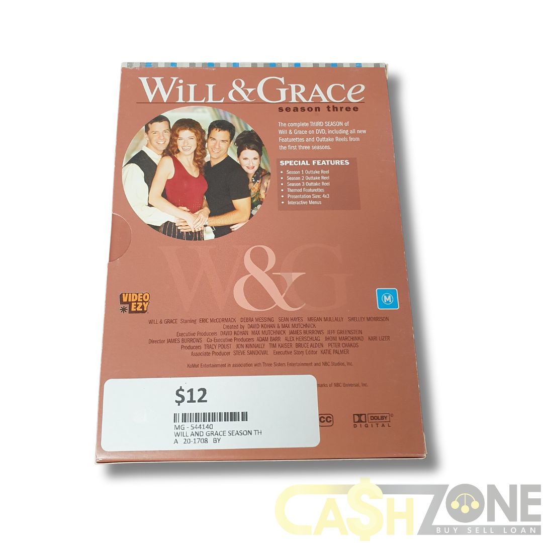 Will & Grace Season Three DVD TV Series