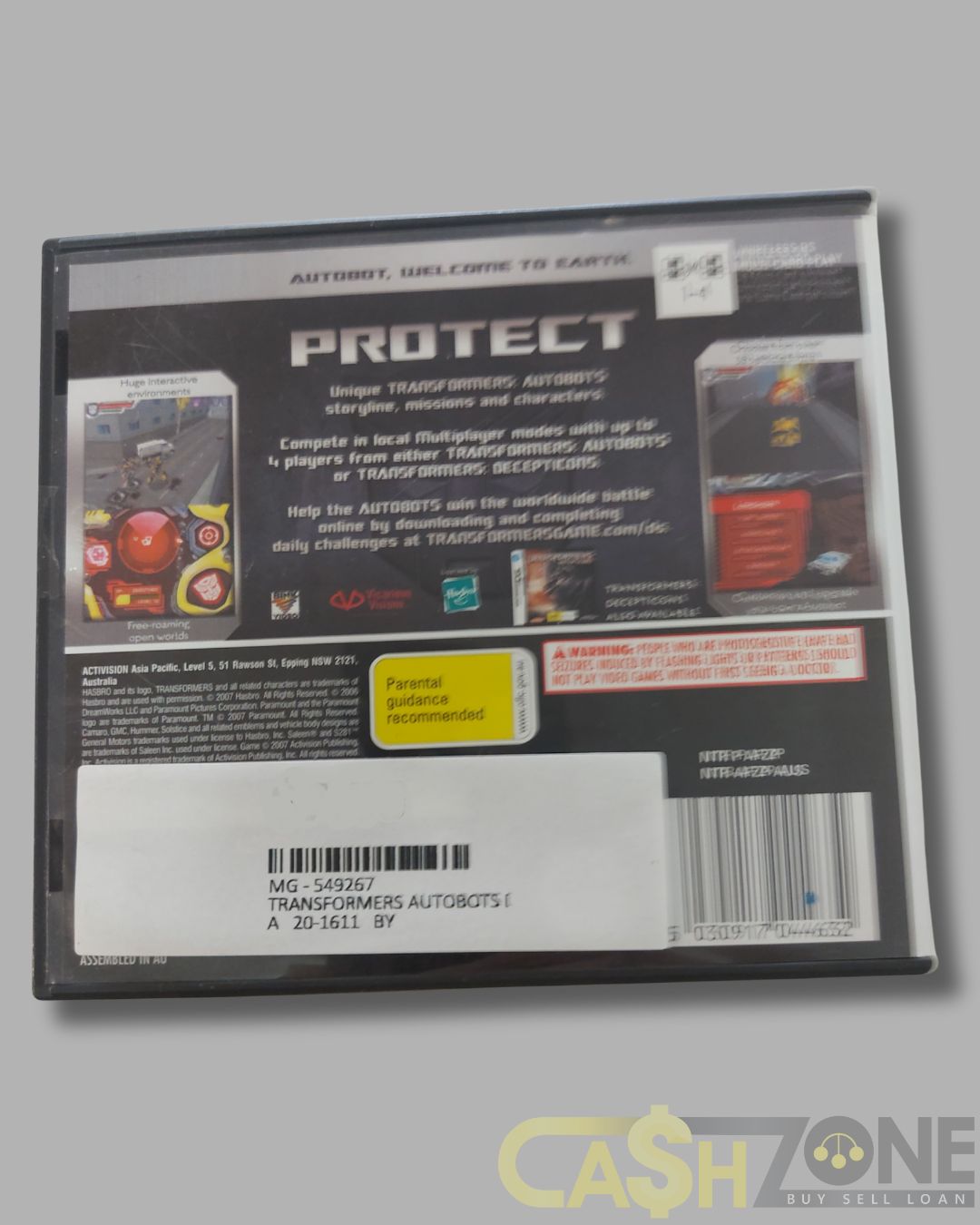 Transformers Autobots Nintendo DS Game