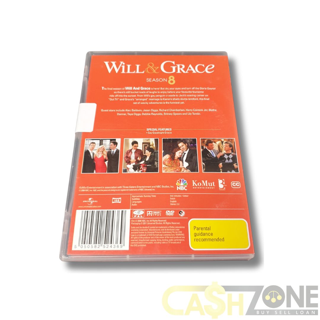 Will & Grace Season 8 DVD TV Series