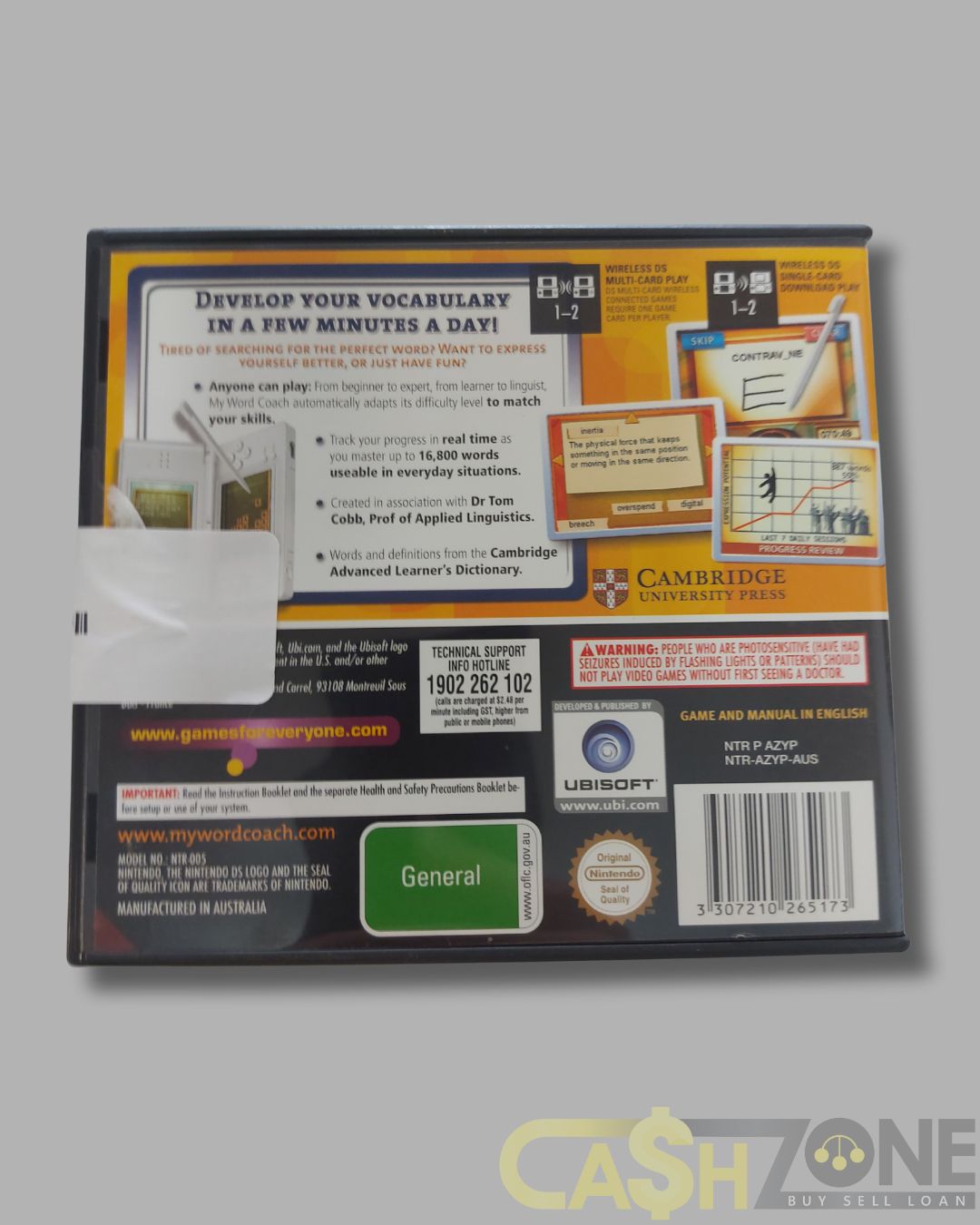 My Word Coach Nintendo DS Game