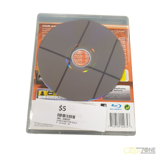 SingStar Pop Edition PS3 Game