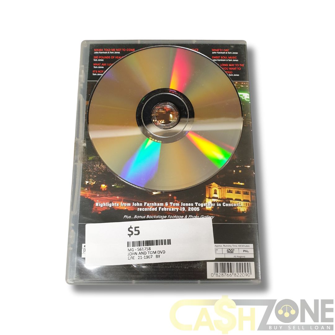 John Farnham & Tom Jones Together In Concert DVD