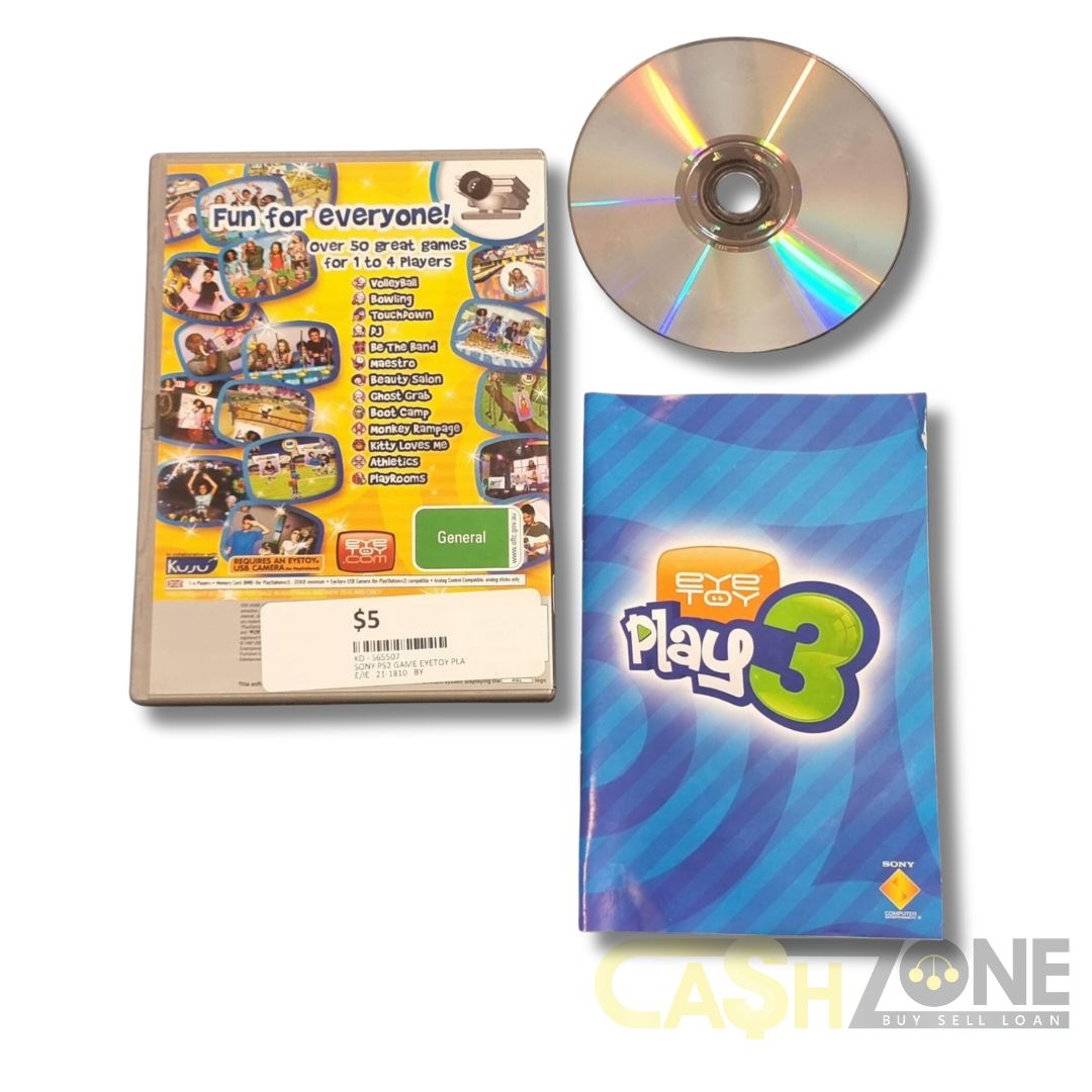 Eye Toy Play 3 PS3 Game