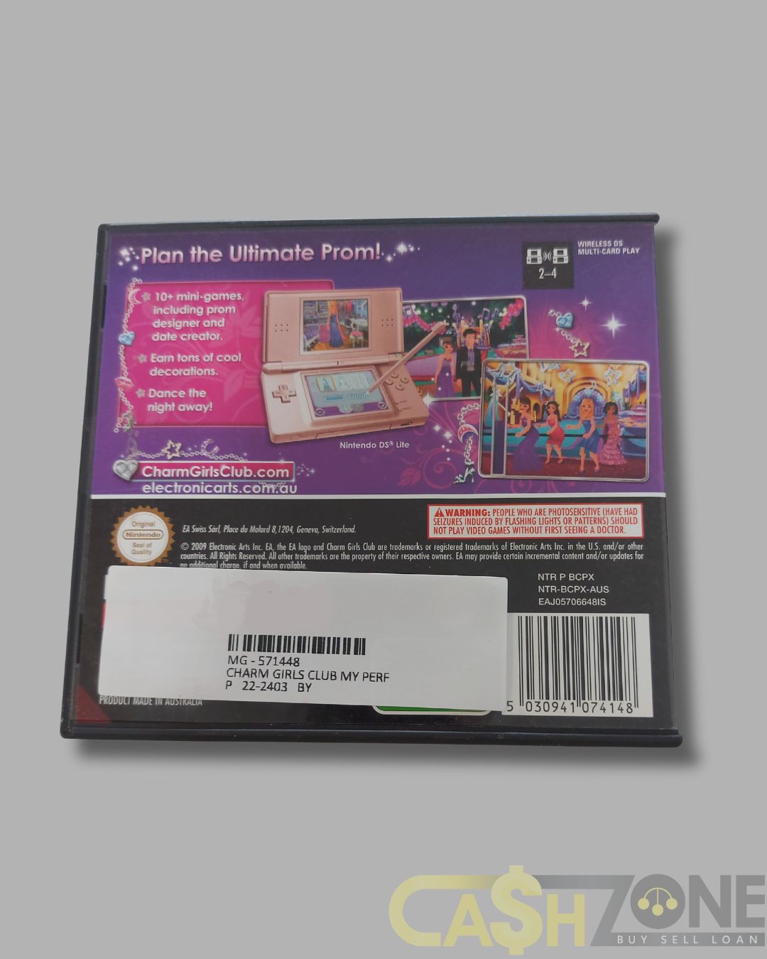 Charm Girls Club: My Perfect Prom Nintendo DS Game