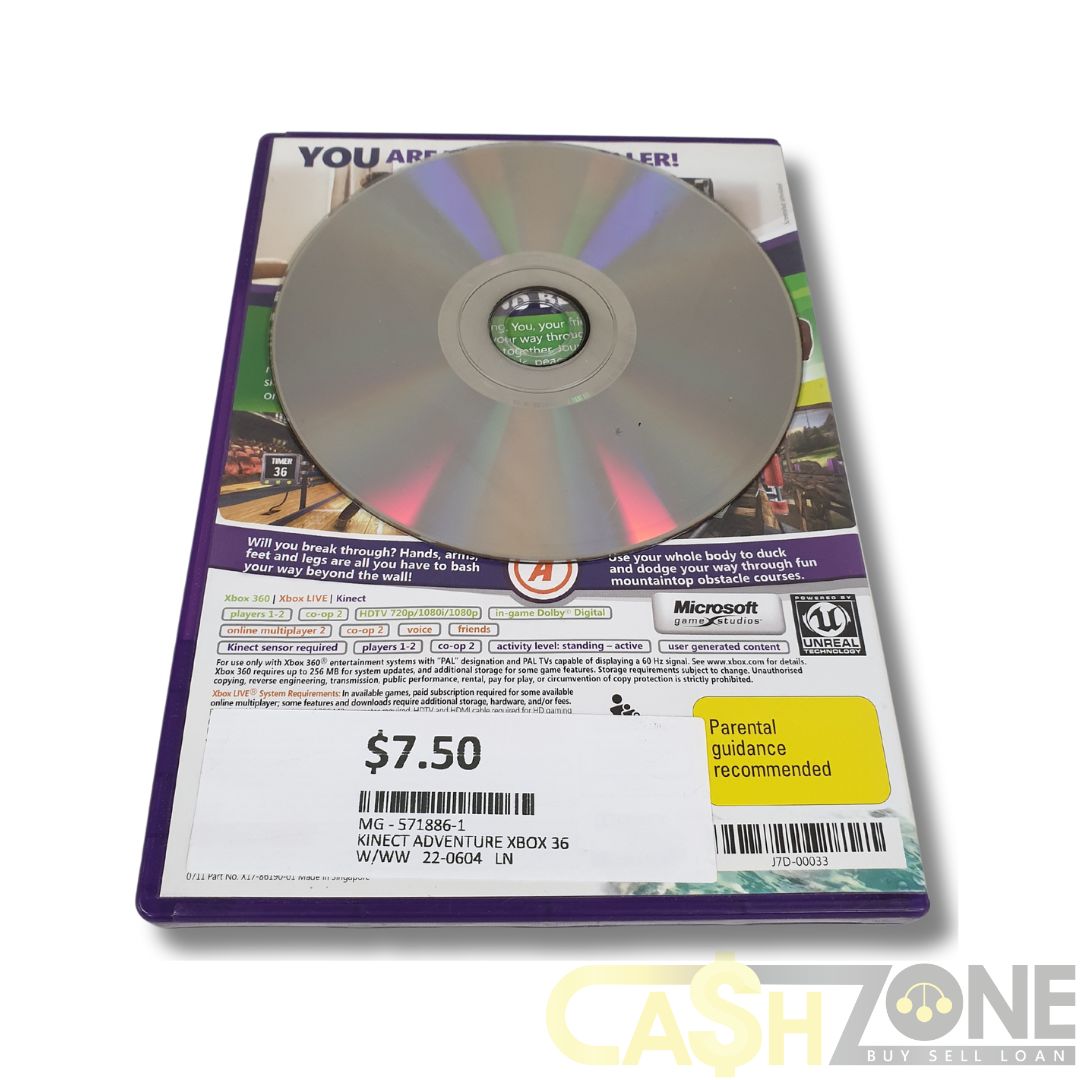 Kinect Adventures! Xbox 360 Game PAL Version