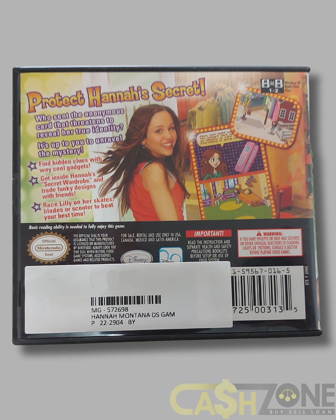 Hannah Montana Nintendo DS Game