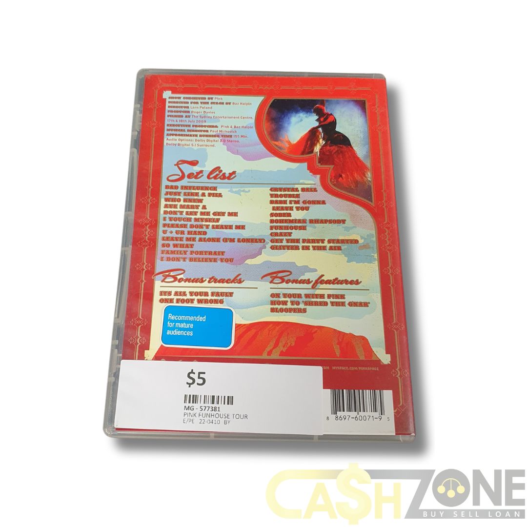 Pink: Funhouse Tour Live In Australia DVD