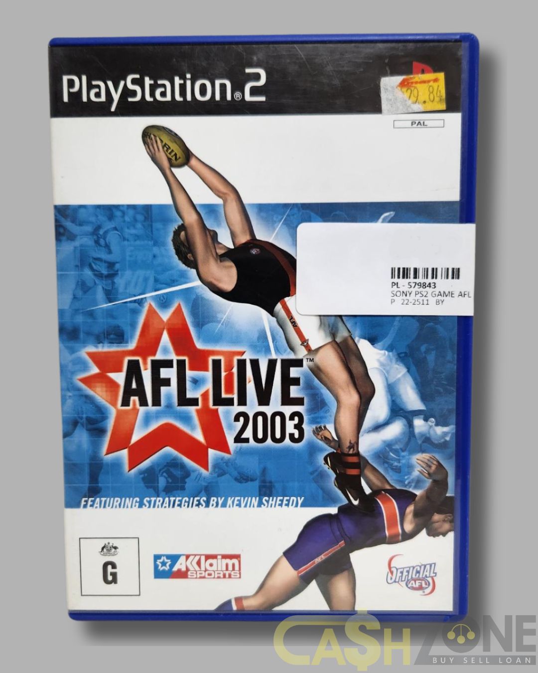 AFL Live 2003 PS2 Game PAL Version