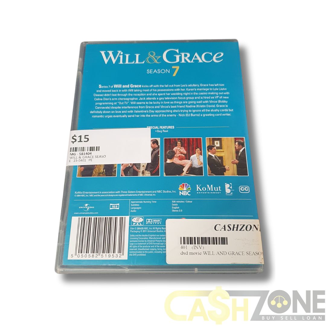 Will & Grace Season 7 DVD TV Series