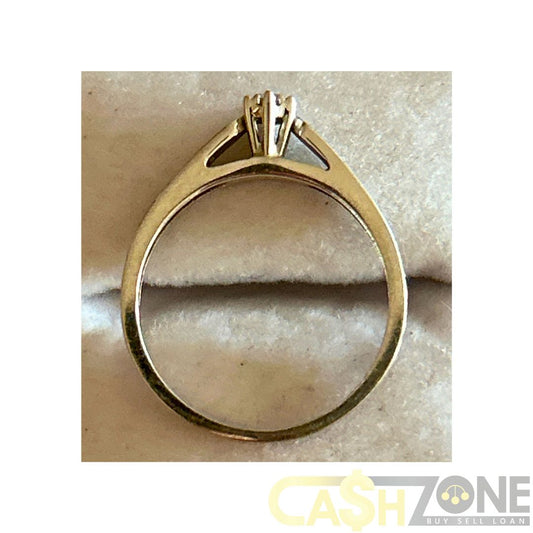 9CT Ladies White Gold Engagement Ring