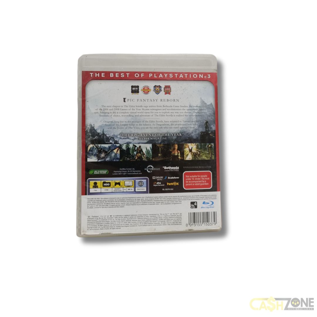 ELDERS SCROLL SKYRIM Game For PS3
