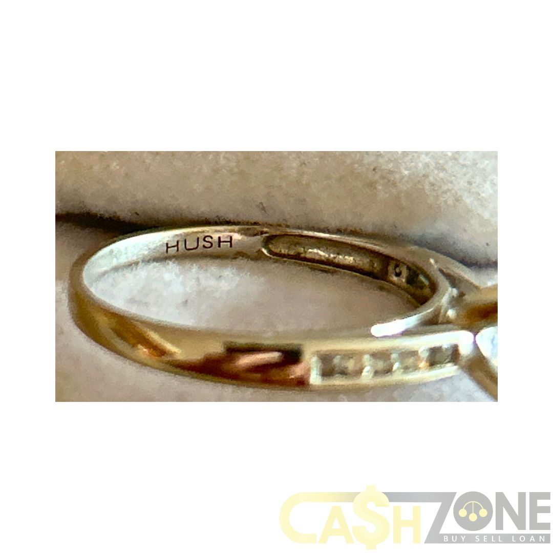 Ladies 9ct White Gold Clear Stone Bridal Set
