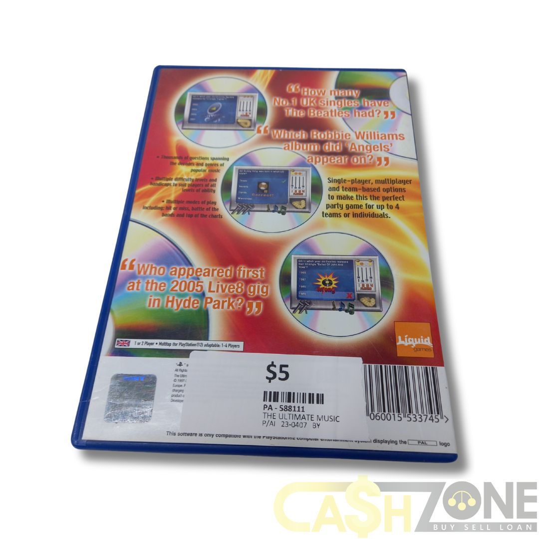 The Ultimate Music Quiz PS2 Game