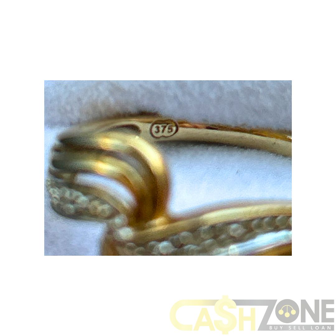9CT White/Yellow Gold Ladies Ring