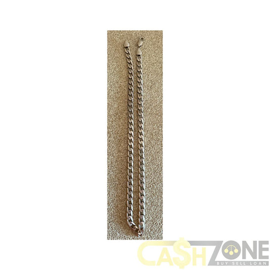 Men's Silver Curb Chain 53cm Necklace