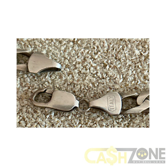 Men's Silver Curb Chain 53cm Necklace