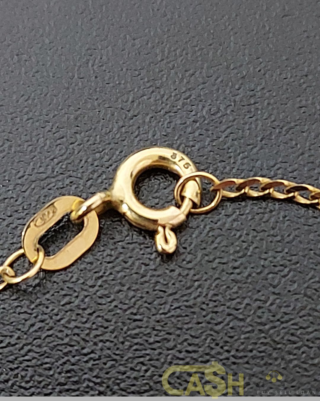 Ladies 9ct Yellow Gold Chain With Infinity Heart Pendant