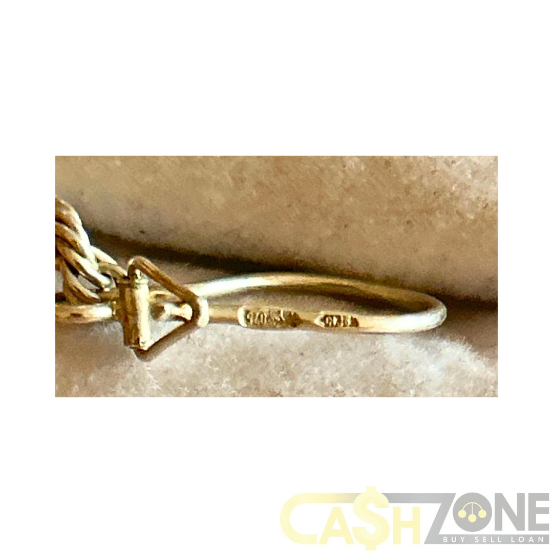 Ladies Silver Chain Link Earrings