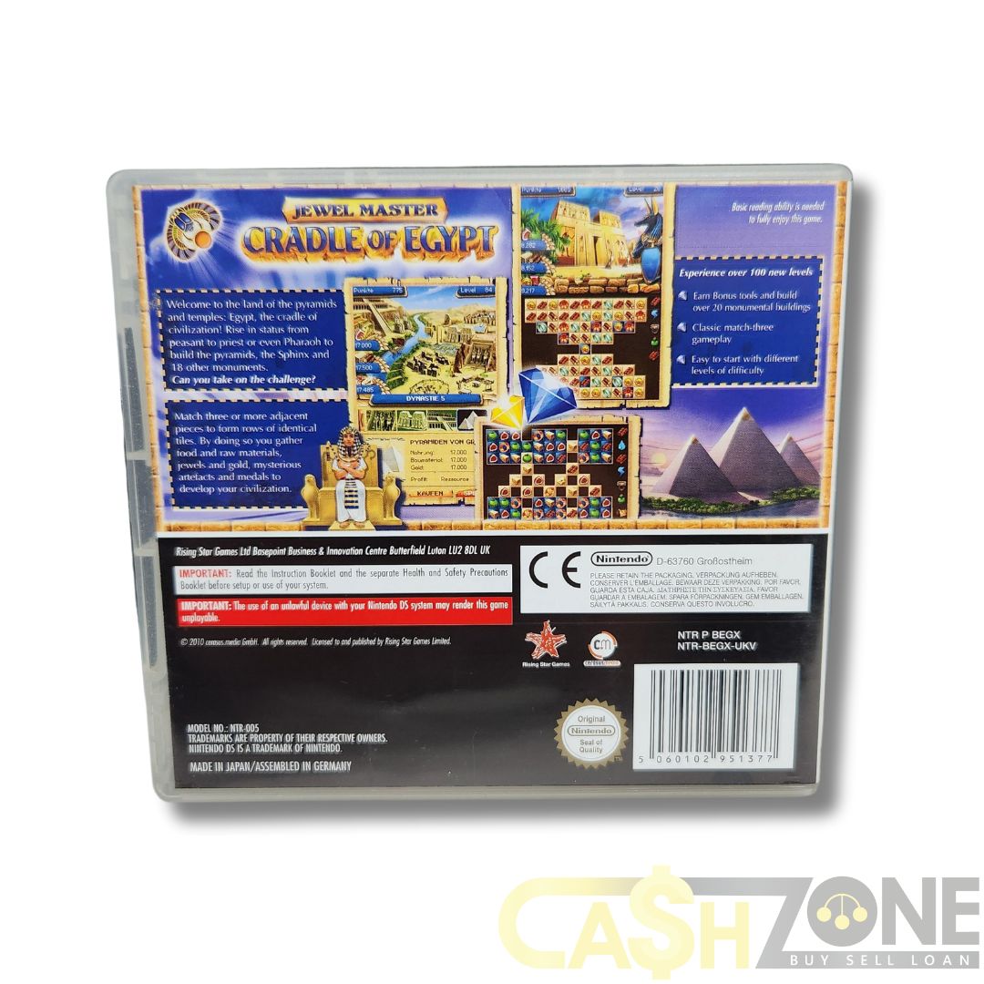 Jewel Master Cradle of Egypt Nintendo DS Game