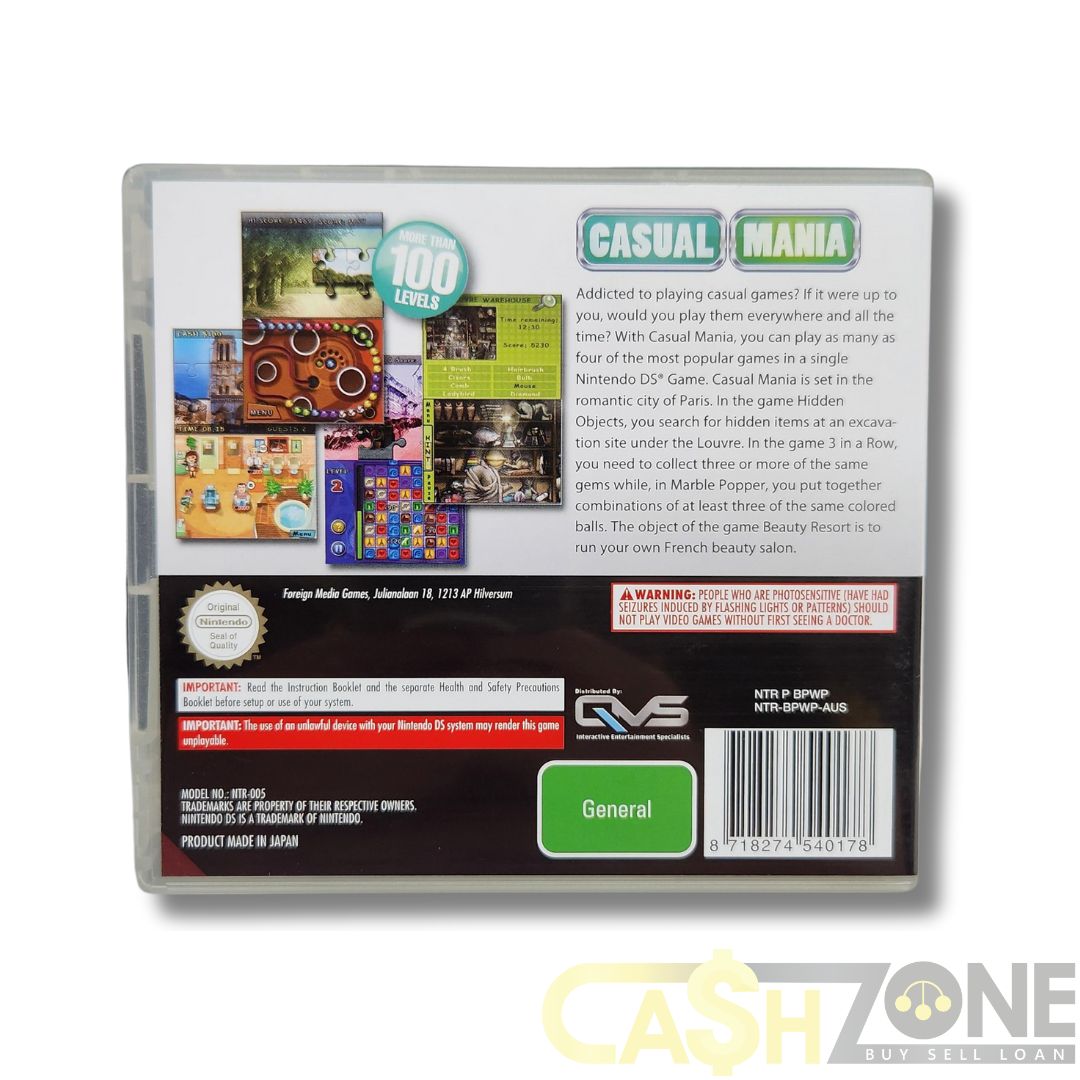 Casual Mania Nintendo DS Game