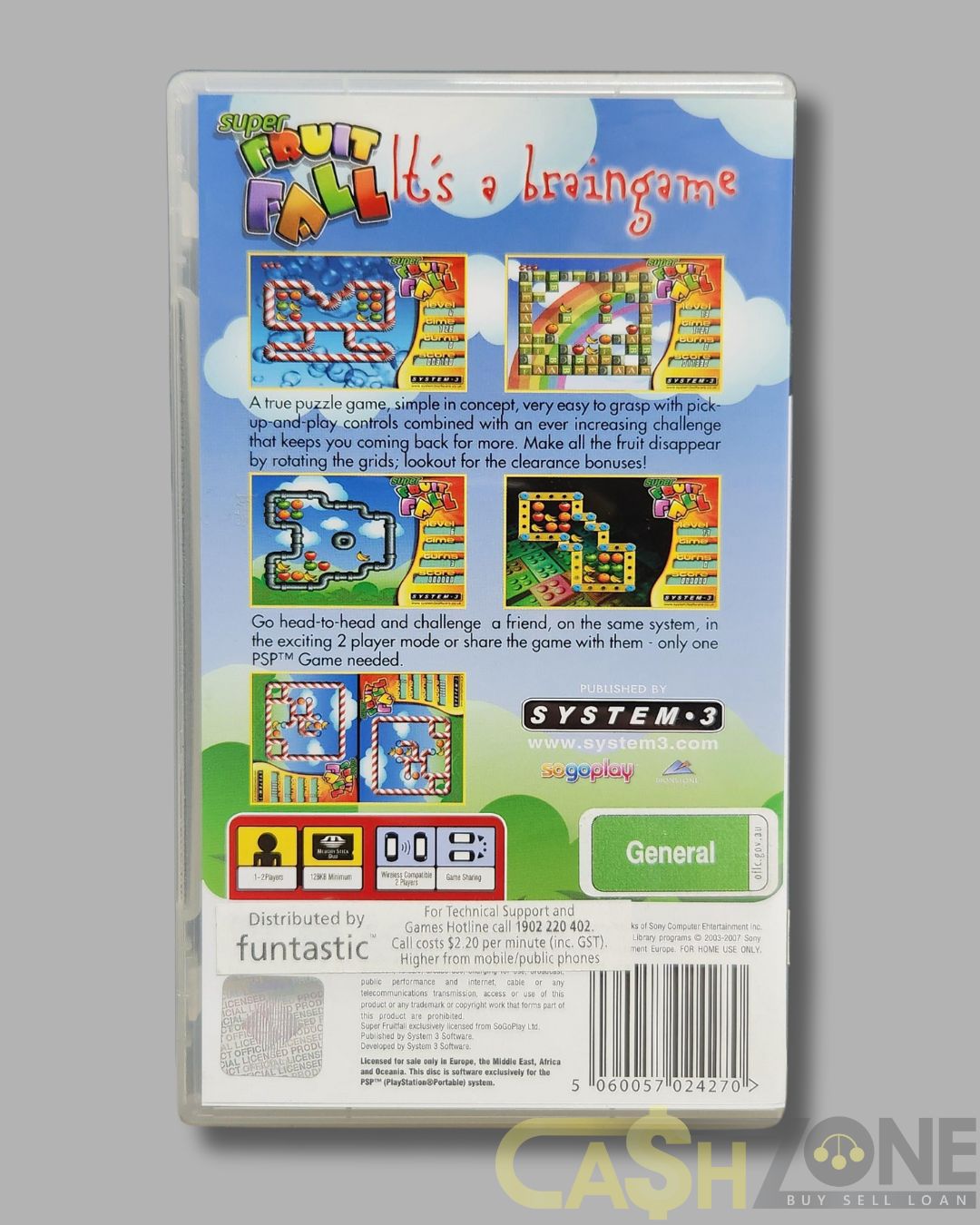 Super Fruit Fall PSP Game
