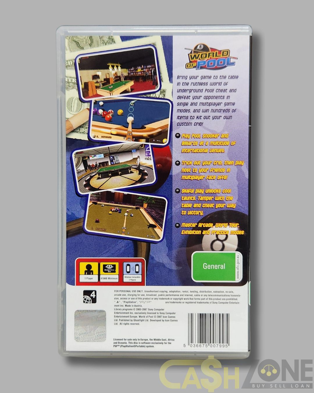 World Of Pool PSP Game