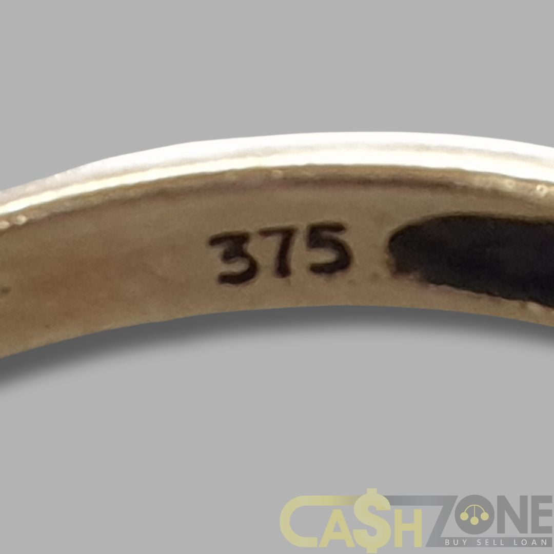 Ladies 9ct Yellow Gold Purple Stone Ring