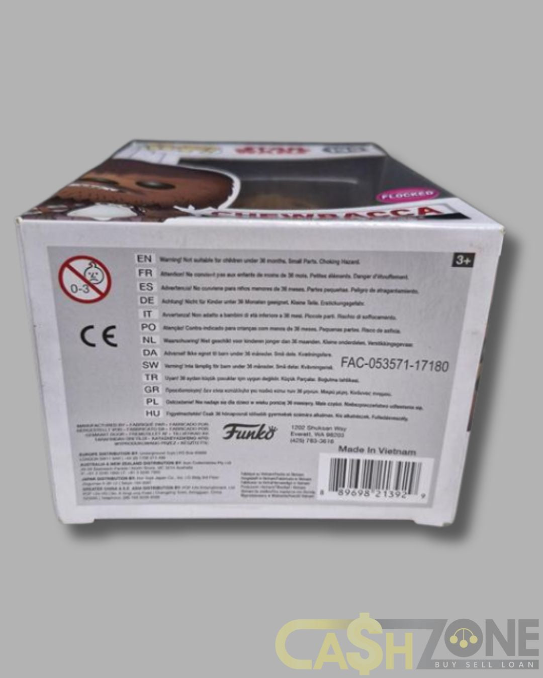 Star Wars #195 Chewbacca with Porg Bobblehead Flocked Funko Pop Vinyl