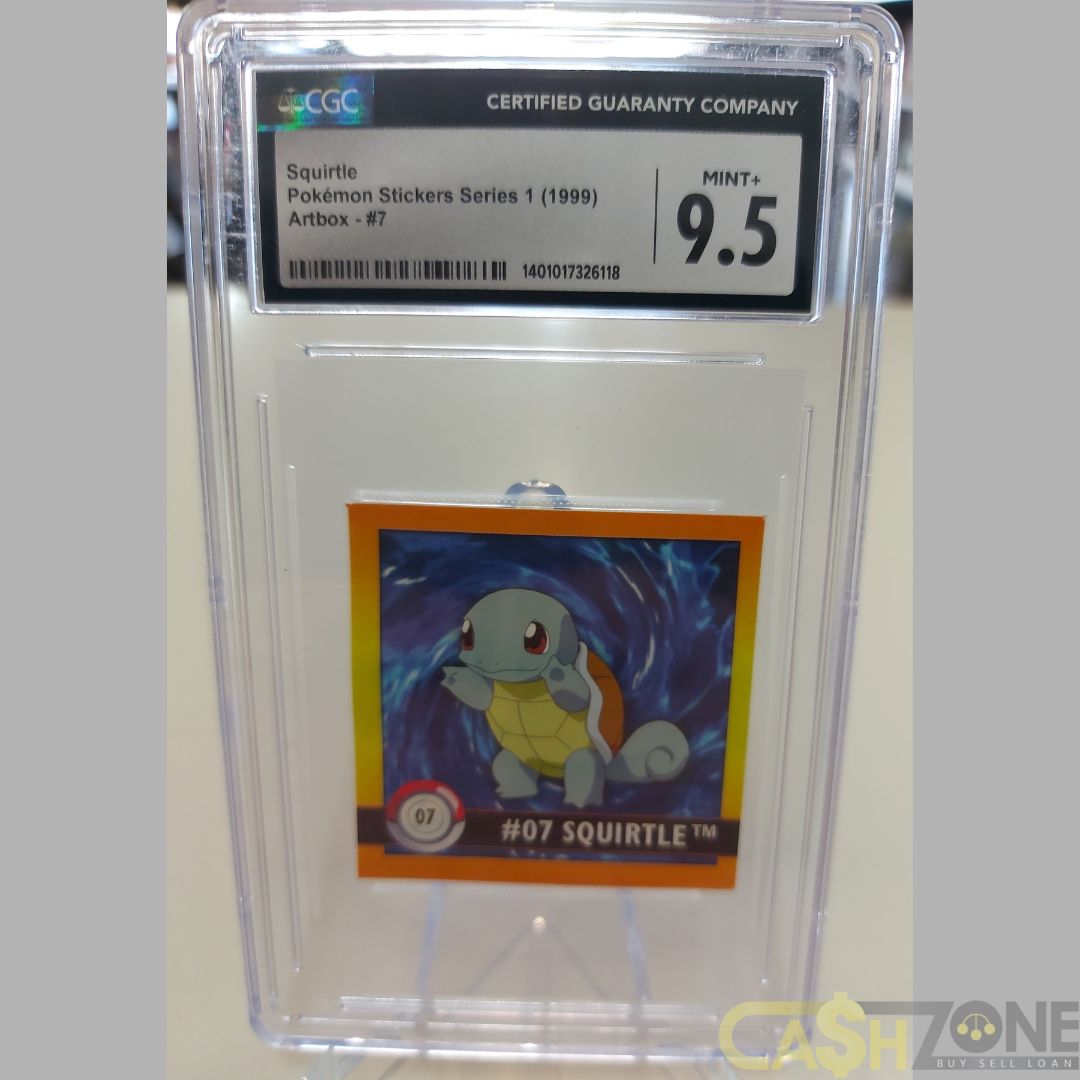 Squirtle #07 Artbox Pokémon Sticker Series 1 (1999) CGC 9.5 MT+