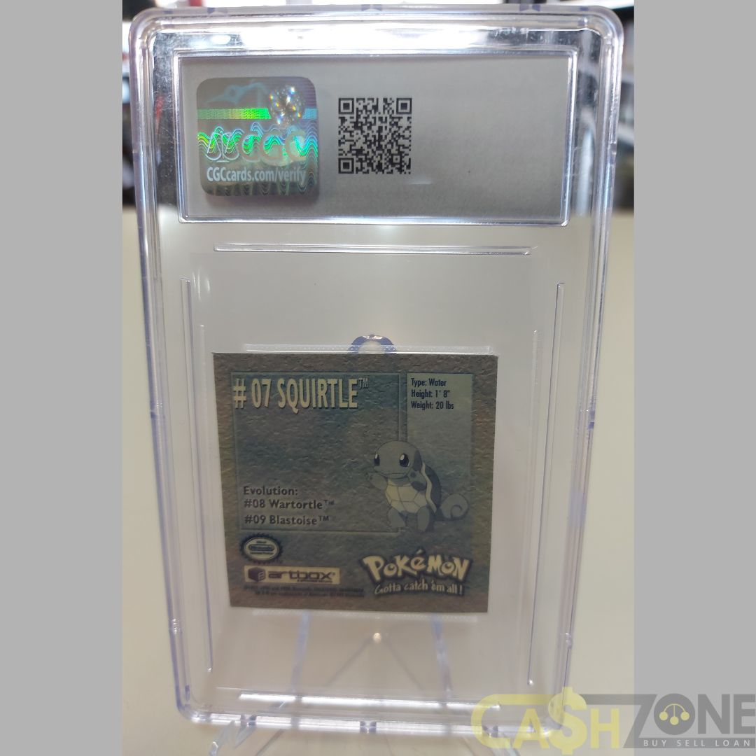 Squirtle #07 Artbox Pokémon Sticker Series 1 (1999) CGC 9.5 MT+