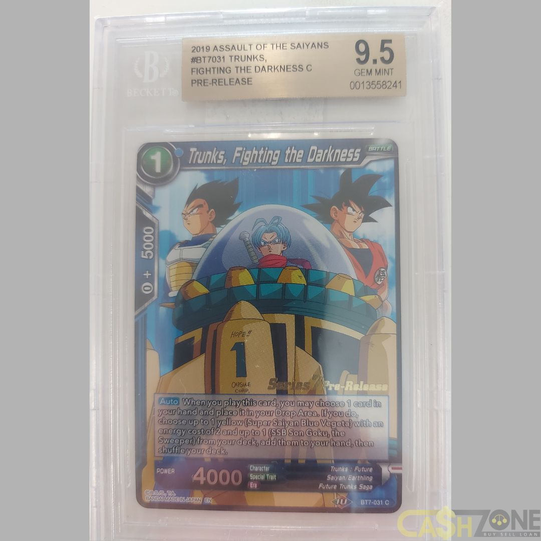 2019 Trunks Fighting the Darkness #BT7-031 Pre-Release BSG Gem MT 9.5