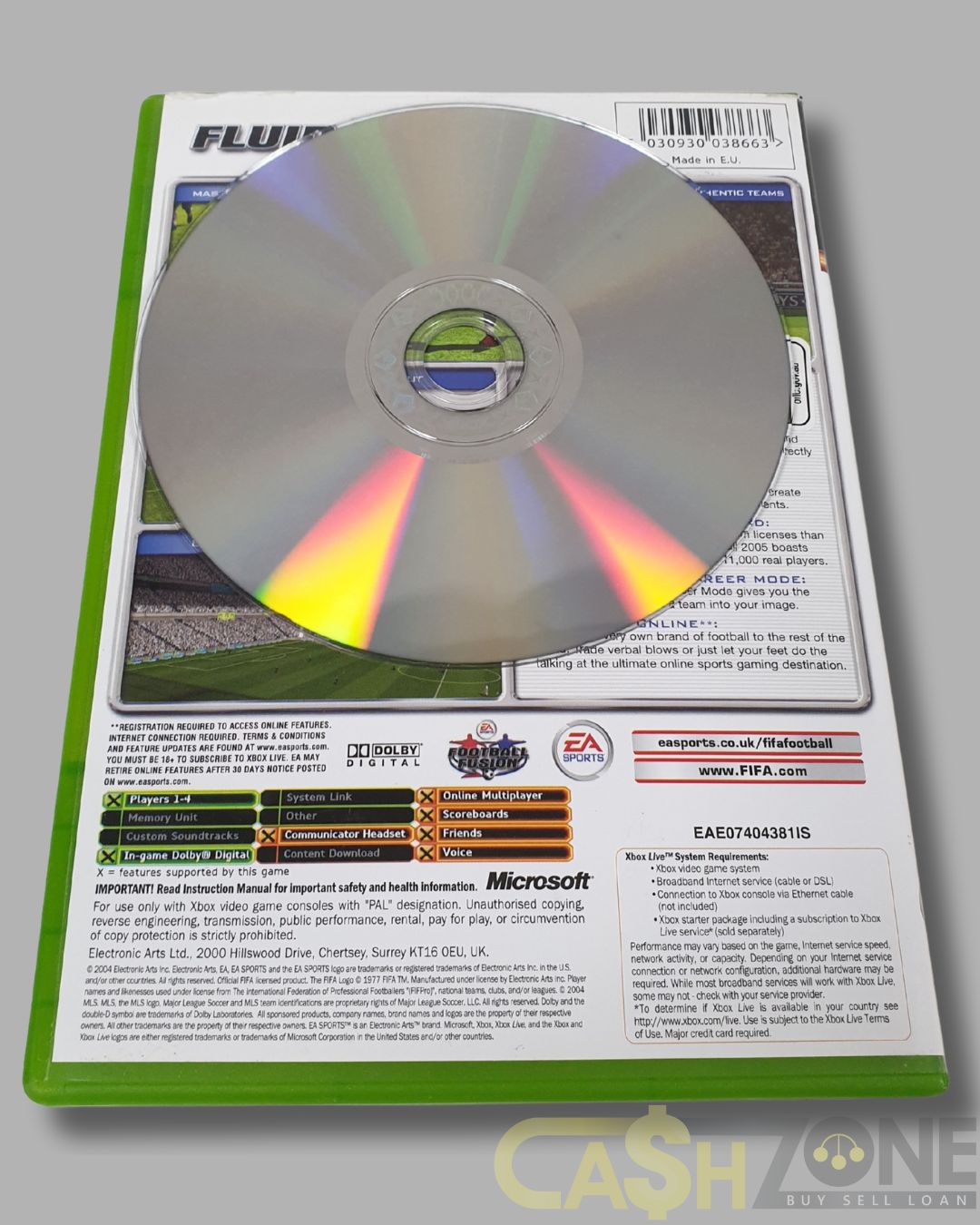 FIFA Football 2005 Xbox Game PAL