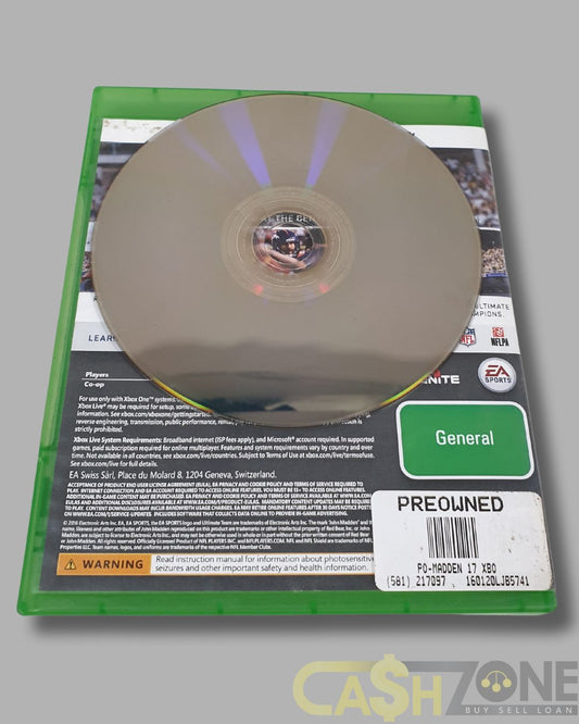Madden 17 Xbox One Game