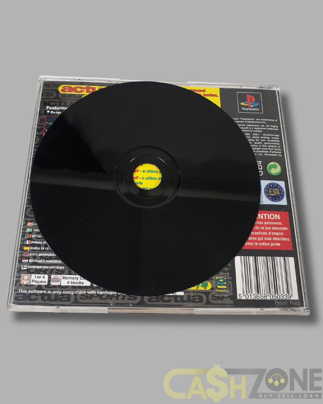 Actua Golf PlayStation 1 Game PAL